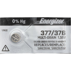 Energizer® 0% Mercury Silver Oxide Watch Battery – Long-Lasting, Low Self-Discharge, Up to 10 Years, Multiple Models Available