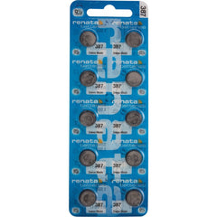 Pilas para reloj Renata® de óxido de plata y mercurio al 0 % – 1,55 V, de larga duración, de alto y bajo consumo (paquete de 10)