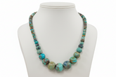 Jay King Sterling Silver Golden Dragon Mountain Turquoise Graduated Bead Necklace, 18"