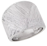 Bianca Milano Sterling Silver Basketweave Band Ring. Size 8