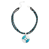 Jay King Sterling Silver Gallery Collection Andean Blue Turquoise Pendant & Necklace 20"