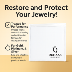 Duhaas® 8x8 Inch Treated Jewelry Polishing Cloth – Individually Wrapped