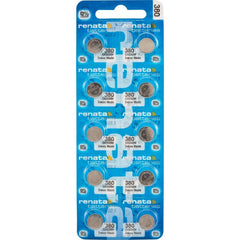 Pilas para reloj Renata® de óxido de plata y mercurio al 0 % – 1,55 V, de larga duración, de alto y bajo consumo (paquete de 10)