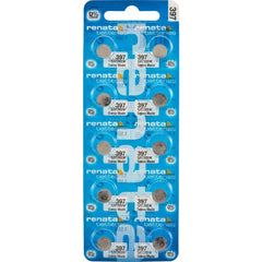 Pilas para reloj Renata® de óxido de plata y mercurio al 0 % – 1,55 V, de larga duración, de alto y bajo consumo (paquete de 10)