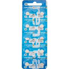 Pilas para reloj Renata® de óxido de plata y mercurio al 0 % – 1,55 V, de larga duración, de alto y bajo consumo (paquete de 10)