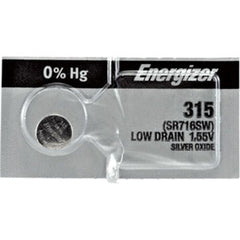 Energizer® 0% Mercury Silver Oxide Watch Battery – Long-Lasting, Low Self-Discharge, Up to 10 Years, Multiple Models Available