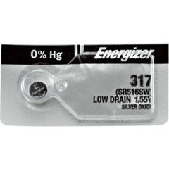 Energizer® 0% Mercury Silver Oxide Watch Battery – Long-Lasting, Low Self-Discharge, Up to 10 Years, Multiple Models Available