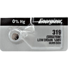 Energizer® 0% Mercury Silver Oxide Watch Battery – Long-Lasting, Low Self-Discharge, Up to 10 Years, Multiple Models Available