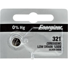 Energizer® 0% Mercury Silver Oxide Watch Battery – Long-Lasting, Low Self-Discharge, Up to 10 Years, Multiple Models Available