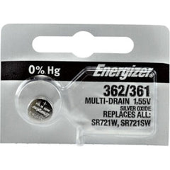 Energizer® 0% Mercury Silver Oxide Watch Battery – Long-Lasting, Low Self-Discharge, Up to 10 Years, Multiple Models Available