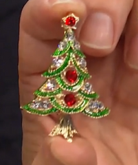R.J. Graziano "Get Gifty" Crystal Accented and Enamel Tree Brooch