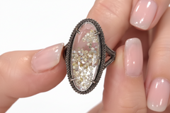 Colleen Lopez Sterling Silver Fancy Diamond Shaker Ring, Size 7