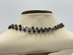 Rarities Sterling Silver Dark Mooonstone Beaded Necklace, 36"