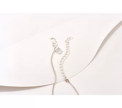 Collar de bronce blanco con llave de bronce RLM