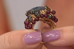 Rarities Sterling Silver Goldclad Multigem "Floral Garden" Ring, Size 7