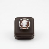 Cameo Italiano Classica Collection Hand-Carved Cameo Ring, Size 8
