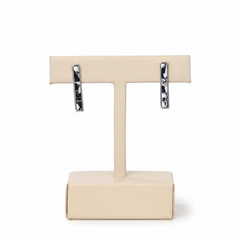 Chaco Canyon Sterling Silver White Howlite Bar Post Earrings