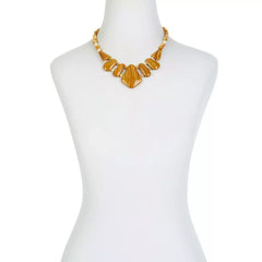 Collar Jay King con cuentas de jaspe y ágata Java. 45 cm