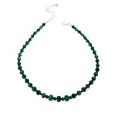 Collar Jay King de plata esterlina con cuentas de cuarcita verde (45 cm)