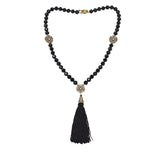 Heidi Daus "Dreams Do Come True" Simulated Pearl Drop Necklace 30" Tassel