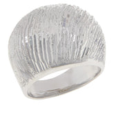 Bianca Milano Sterling Silver Diamond-Cut Dome Ring, Size 6