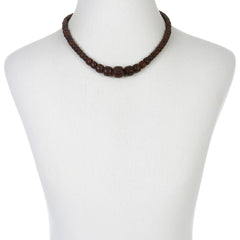 Jay King Sterling Silver Petrified Wood Beaded Necklace, 18"