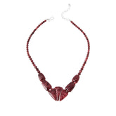 Jay King Sterling Silver Pink Thulite Statement Necklace, 16"