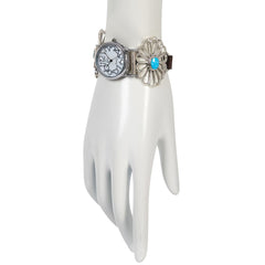 Reloj Chaco Canyon con correa de piel turquesa, de 18 a 21 cm