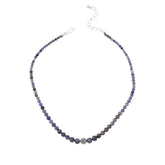 Jay King Sterling Silver Tanzanite Faceted Bead Necklace, 18"