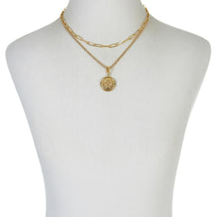 Bellezza Bronze Paperclip & Rope "Bee" Pendant Necklaces, 18"/20"