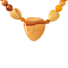 Jay King Sterling Silver Orange Jasper Statement Necklace. 18"