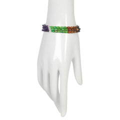 Pulsera elástica de cuentas de turquesa y jarosita multicolor de Jay King, 19 cm