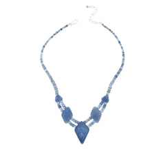 Jay King Sterling Silver Blue Opal Necklace, 18"