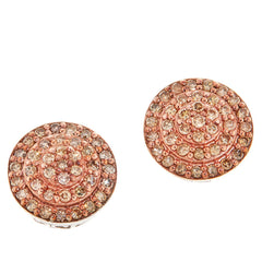 Colleen Lopez 1/2CT Champagne Diamond Pave Stud Earrings