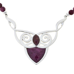 Jay King Sterling Silver Ruby & Pink Sapphire Pendant Necklace, 18"