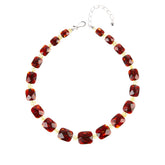Jay King Sterling Silver Brown & Yellow Amber Necklace, 18"