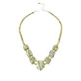 Jay King Sterling Silver South African Olive Calcite Necklace, 18"