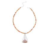 Jay King Sterling Silver Gallery Collection Bluefer Shell Pendant with Necklace, 18"