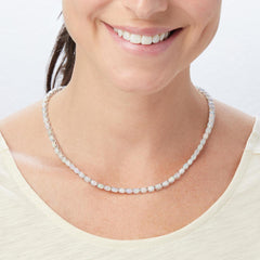 Colleen Lopez Sterling Silver Opal Tennis Necklace, 18"