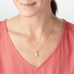 Absolute Sterling Silver Heirloom Collection Cuboid-Cut Necklace, 18"