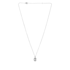 Absolute Sterling Silver Heirloom Collection Cuboid-Cut Necklace, 18"