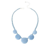 Jay King Sterling Silver Blue Chalcedony Statement Necklace, 18"