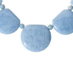 Jay King Sterling Silver Blue Chalcedony Statement Necklace, 18"