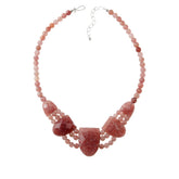 Jay King Sterling Silver Strawberry Quartz Necklace, 18"