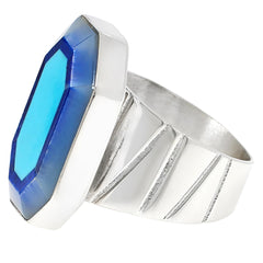 Jay King Sterling Silver Multi-gemstone Inlay Ring, Size 6