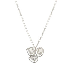Herkimer Mines "Diamond" Quartz Multi-Cut Stone Drop Necklace, 17"