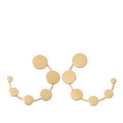 Made by Malyia Progression Vermeil Front-Facing Hoop Earrings