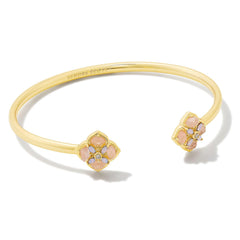 Kendra Scott Goldtone Dira Pink Stone Cuff Bracelet, 6-1/2"