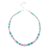 Jay King Sterling Silver Kunzite & Quartzite Beaded Necklace, 18"