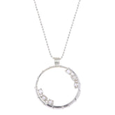 Herkimer Mines Silvertone "Diamond" Quartz Magnify Your Life Pendant Necklace, 30"